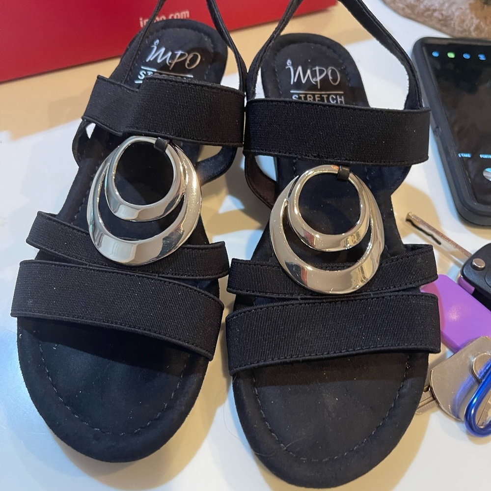 New in the box sandals with slight wedge